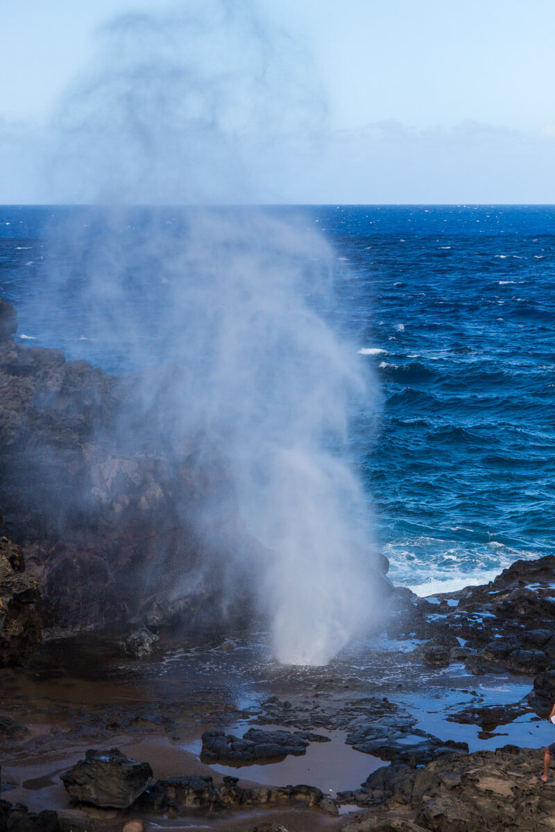 Blowhole at Nakalele Point in Maui, Hawaii