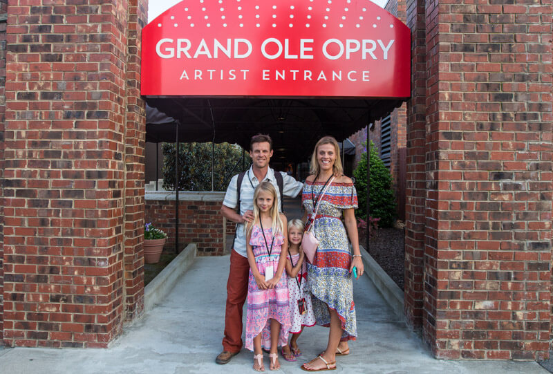 Grand Ole Opry backstage tour with kids