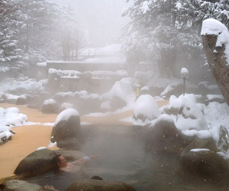 Outdoor Onsen in Japan