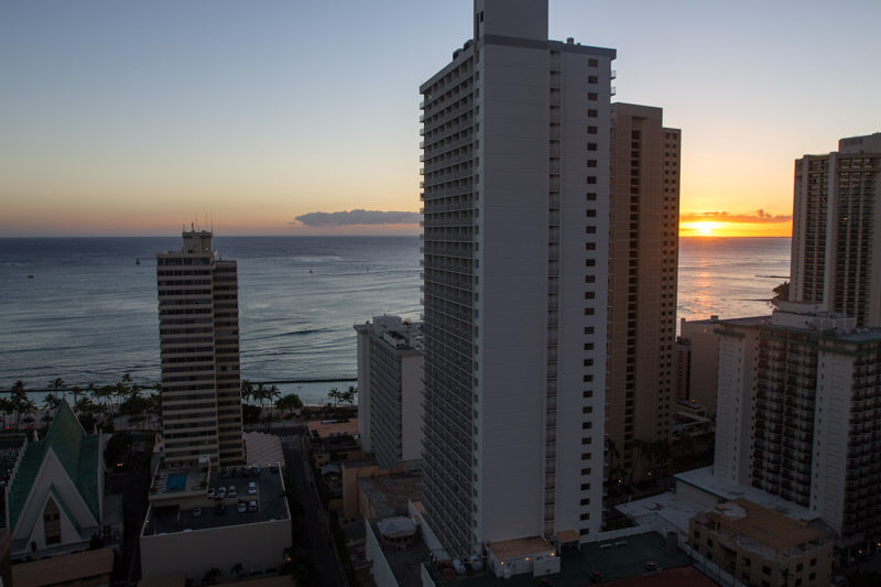 View from Hilton Waikiki Beach 