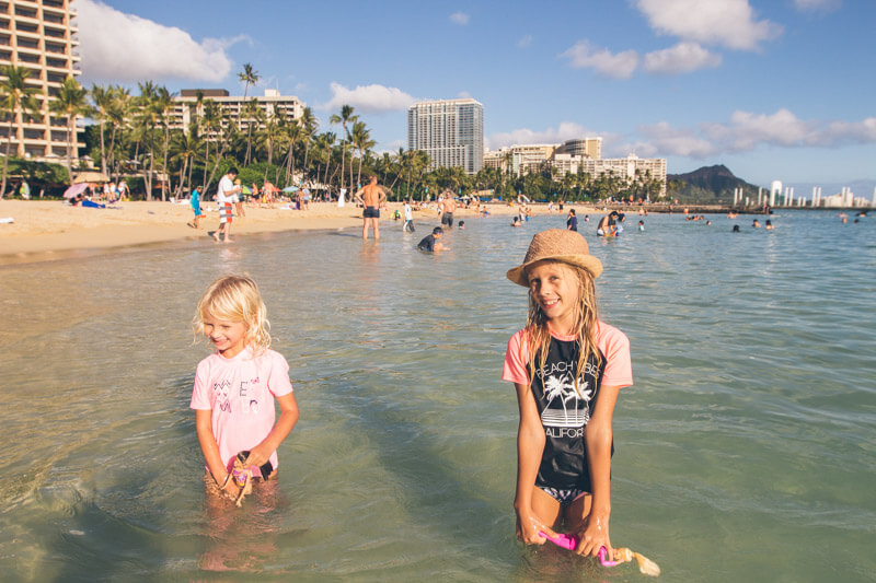 Waikiki Beach - one of the best free things to do with kids in Waikiki