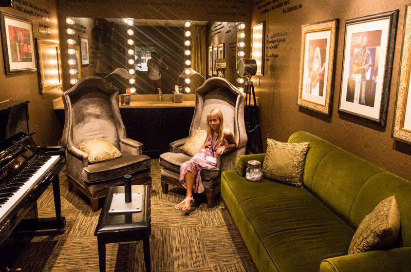 Dressing room backstage at the Grand Ole Opry in Nashville