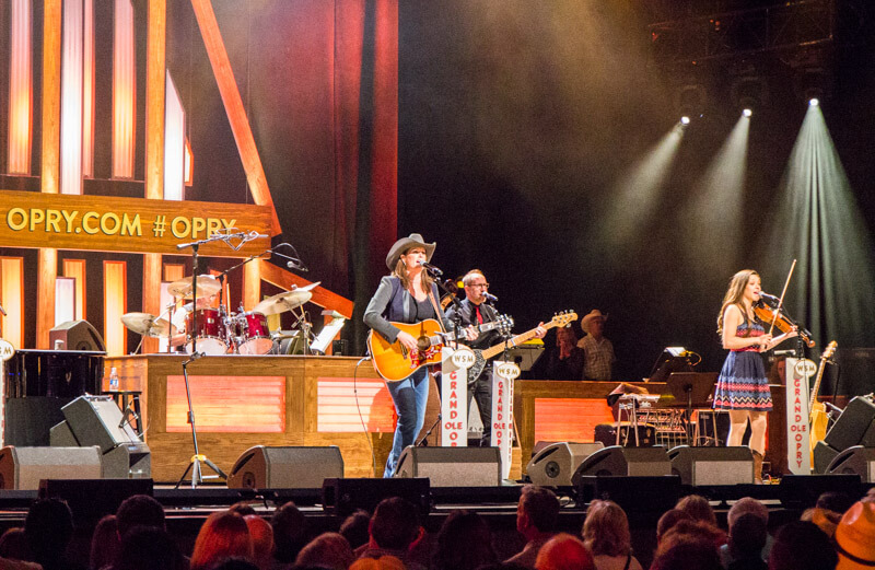 Performers during the Grand Ole Opry Show in Nashville