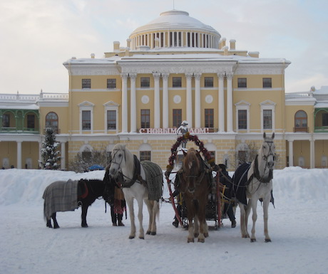 Troika-snow-Pavlovsk-Park