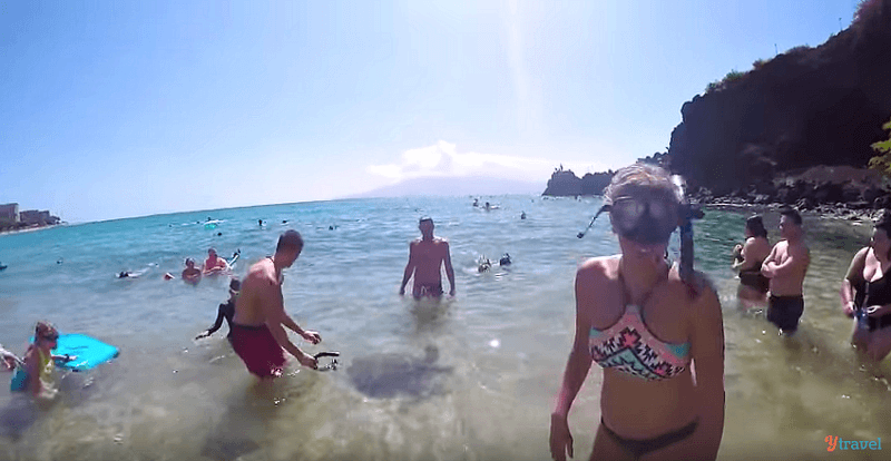 Snorkeling at Black Rock Beach, Maui, Hawaii