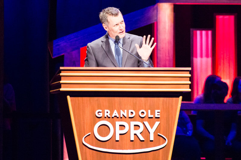 Announcer at the Grand Ole Opry Show in Nashville