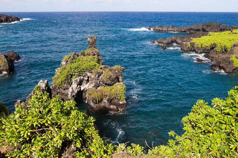 Wai'napanapa State Park - one of the best stops along the Road to Hana drive in Maui, Hawaii