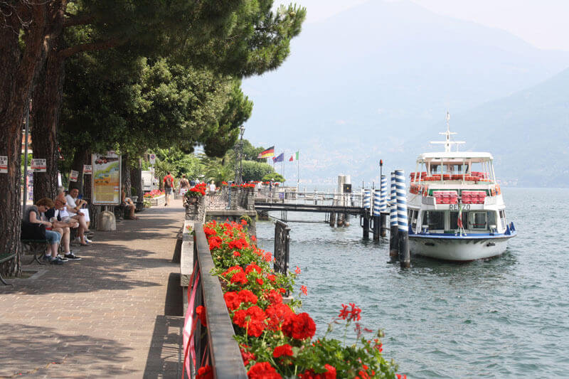 The village of Menaggio on Lake Como has fun activities such as water sports and golf