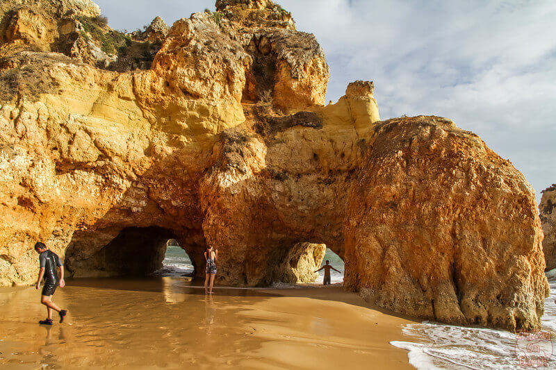 Algarve's Praia dos Tres Irmaos beach is best explored at low tide