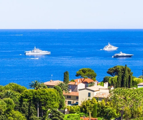 Yachts in Cap Ferrat, France