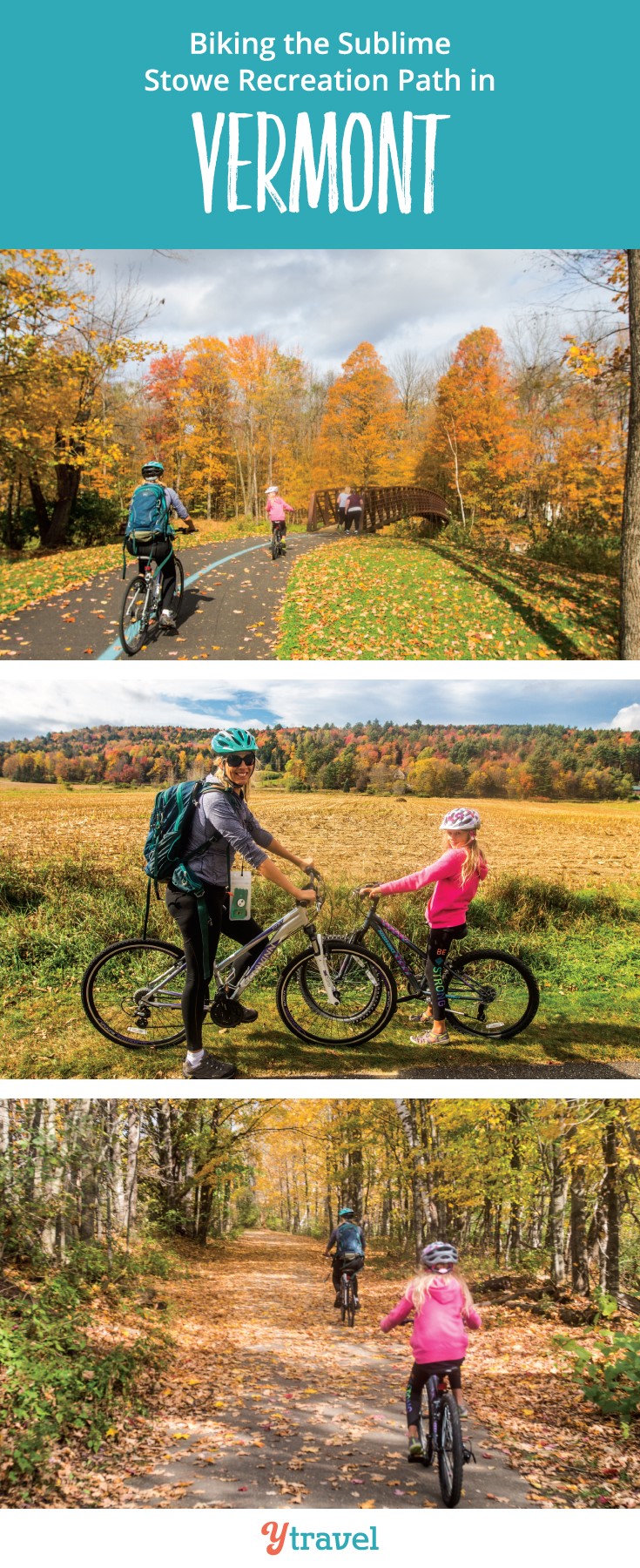 Looking for a great family friendly bike ride in the USA? Biking the Stowe Recreation Path in Vermont New England is one of those! Click to read more. Happy Pinning