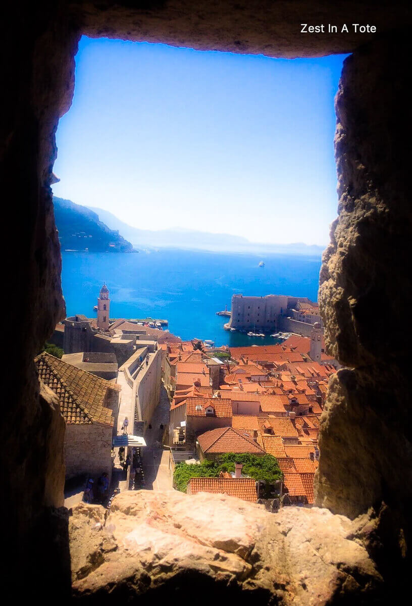 Stunning views of the Adriatic Sea from walking the Old Town Walls in Dubrovnik, Croatia. #Europe 