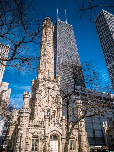 Water tower and john hancock building Chicago