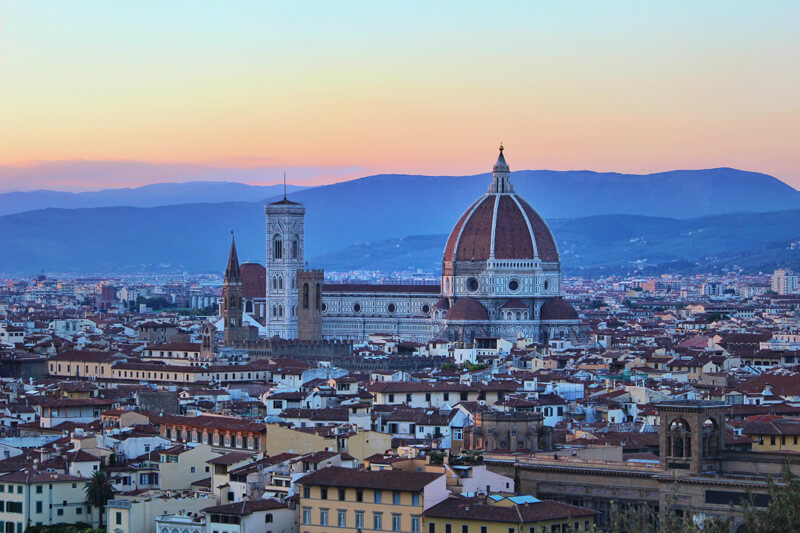 Sunset in Florence, Italy