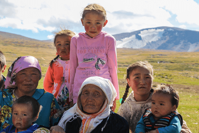 group of kids looking at the camera