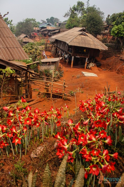 Akha hill tribe village