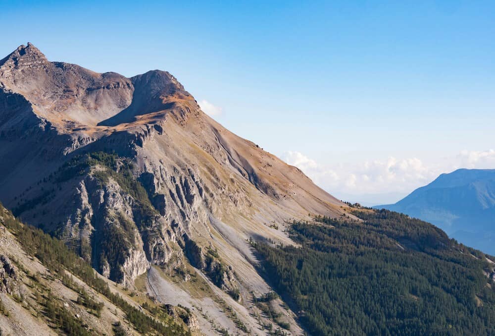 peaks of Col de la Cayolle, France