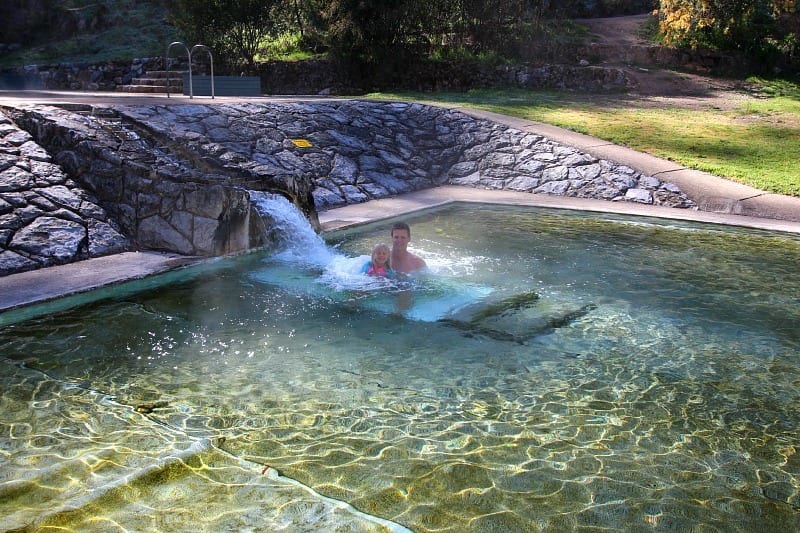 people swimming in a pool