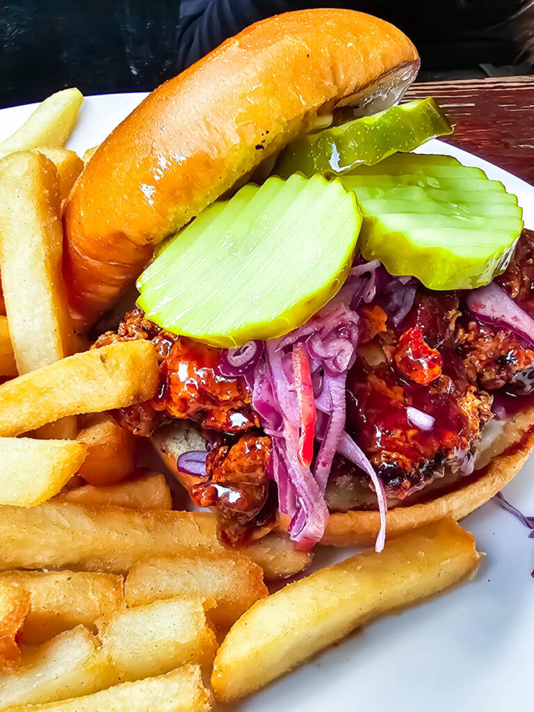 Korean fried chicken sandwich