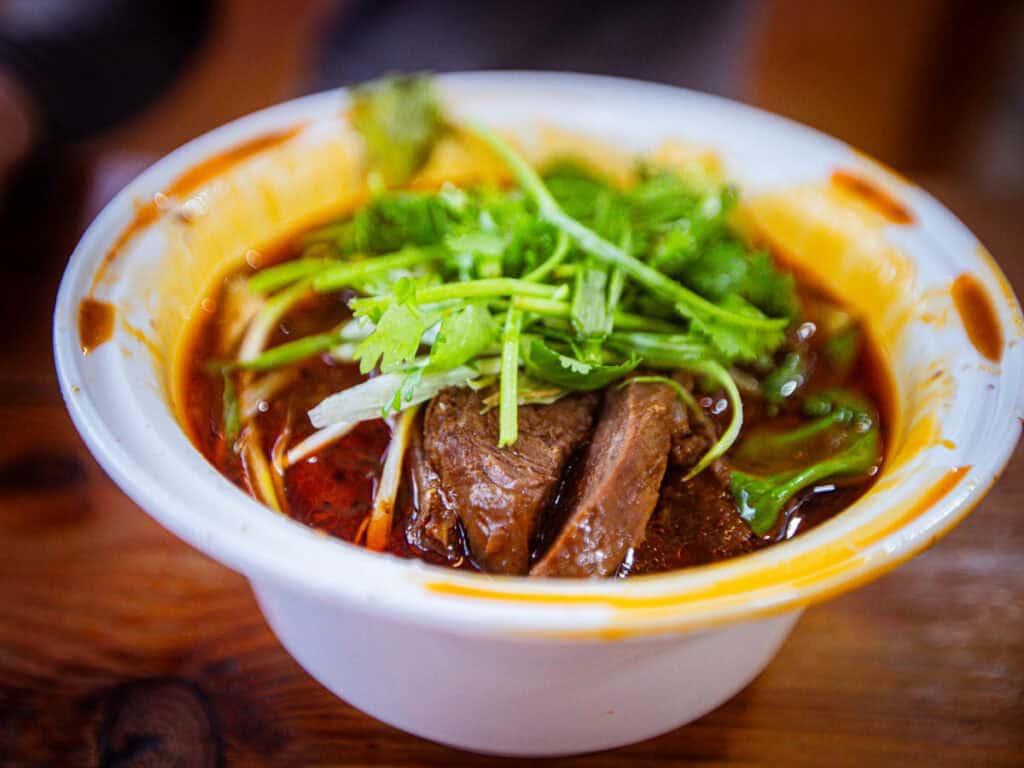 Taiwanese beef noodle soup