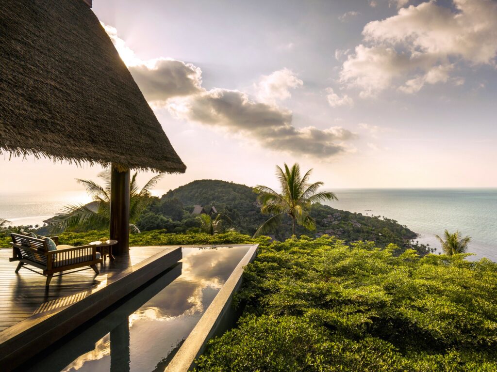 villa overlooking ocean at four seasons koh samui