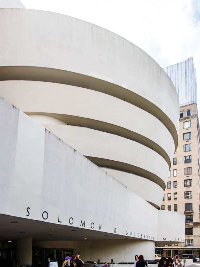 Exterior of Guggenheim museum