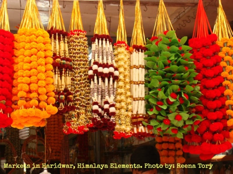 decorations hanging from the ceiling