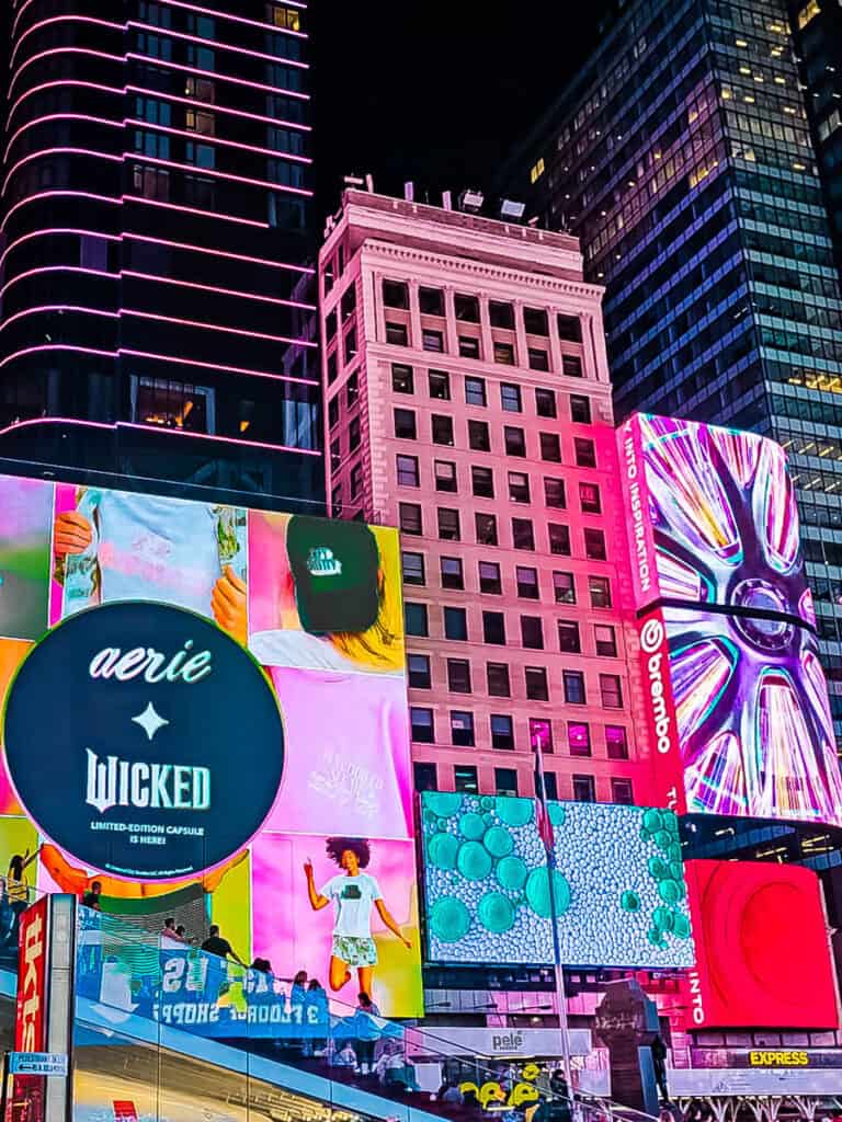 times square at night