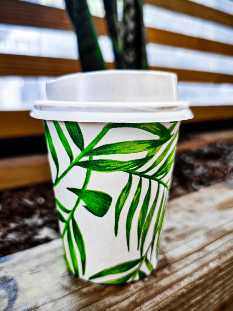 cup of coffee on table