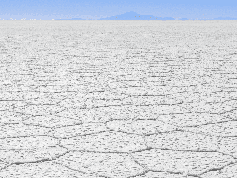 cracked dry sand bolivian saltflats