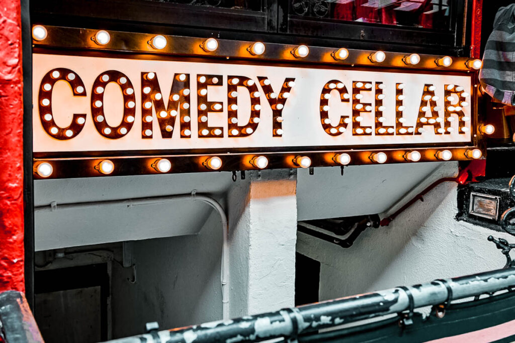 comedy cellar entrance below ground