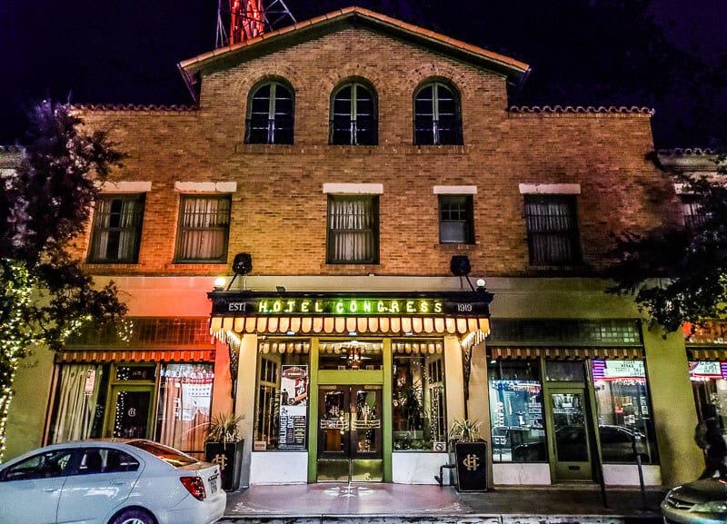 A store front of a brick building