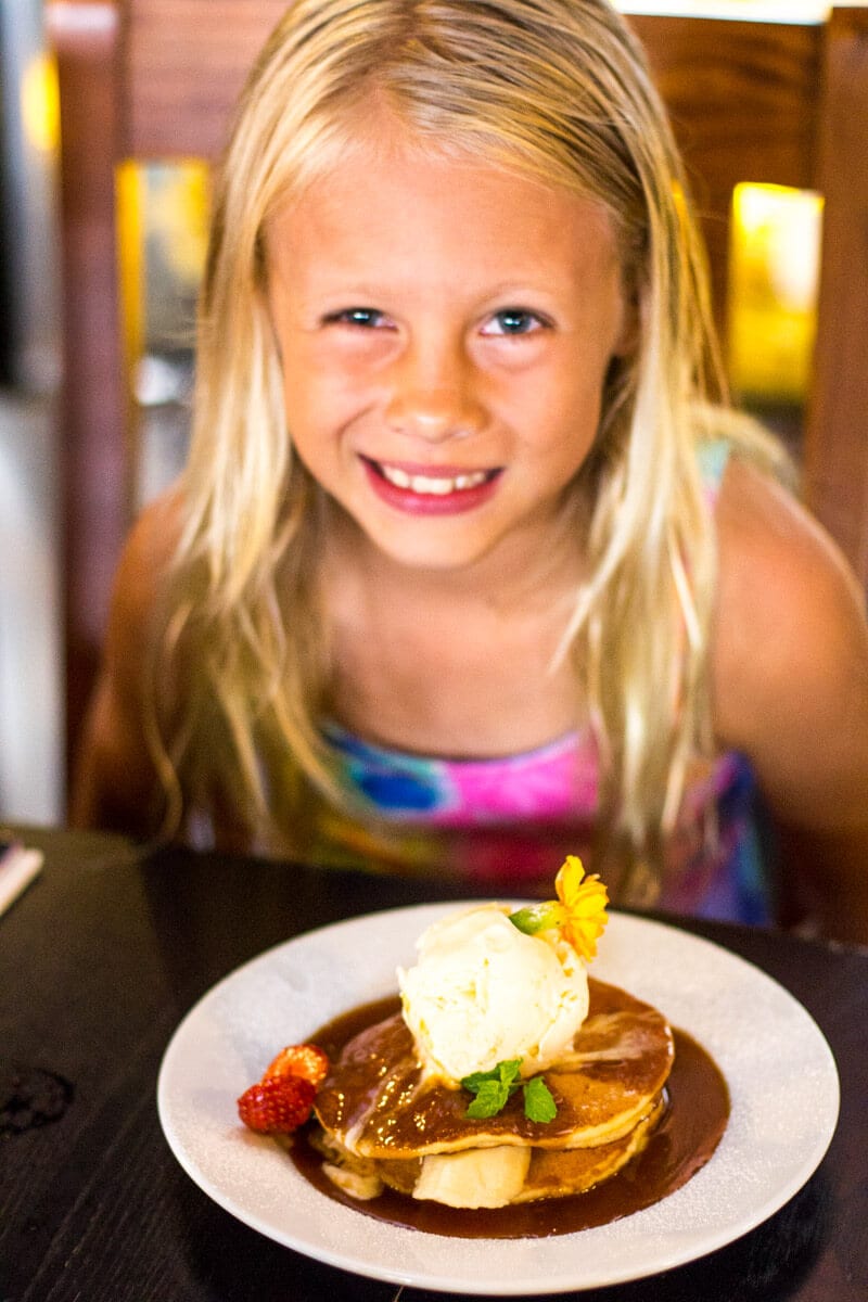 Kids pancakes at Fourth Child cafe in Ipswich, Queensland