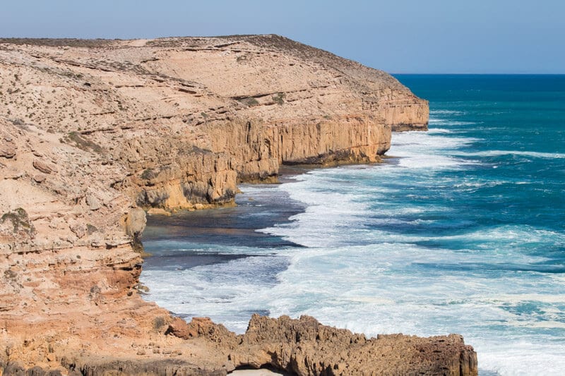 cliffs next to the ocean