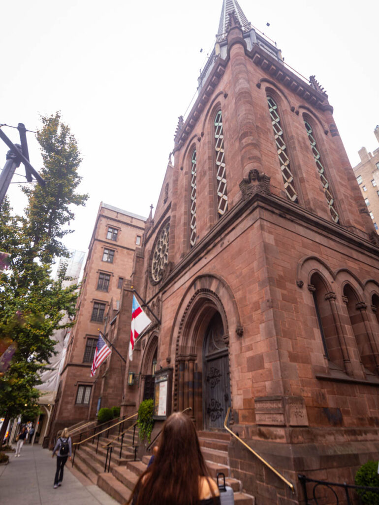 exterior of st james church