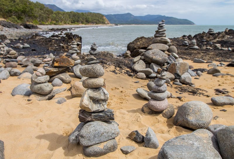 Rock towers on the Great Barrier Reef Drive to Port Douglas