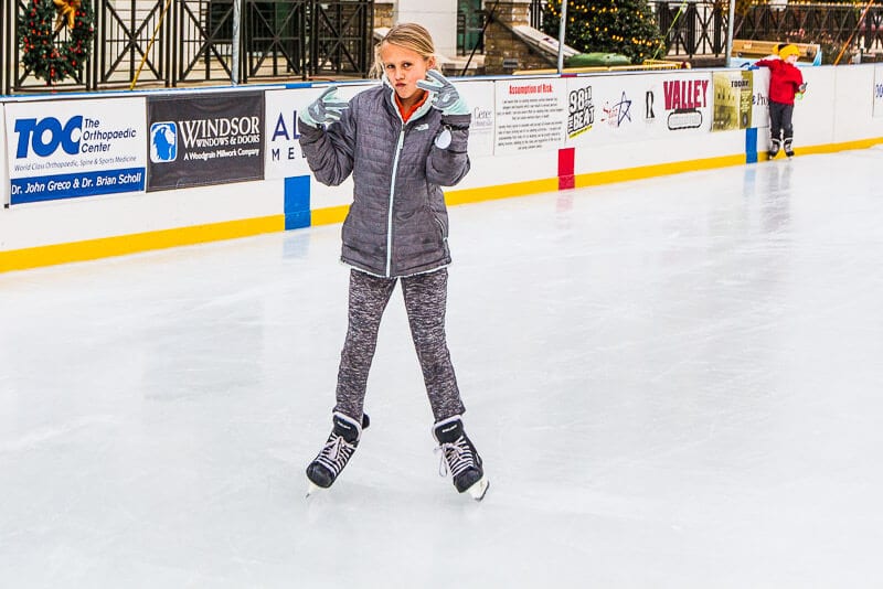 girl ice skating huntsville