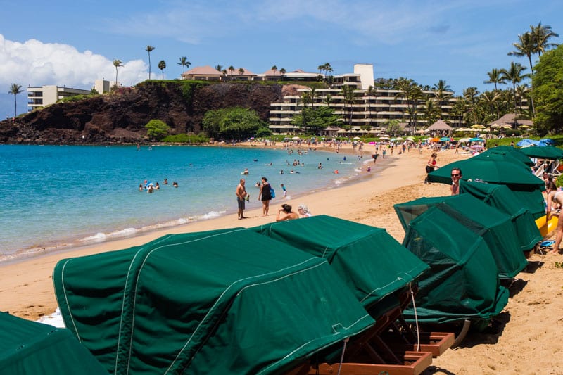 Kaanapali Beach out the front of the hotel