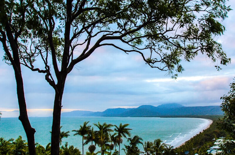 Lovely view of Four Mile Beach in Port Douglas from Flagstaff Hill Lookout