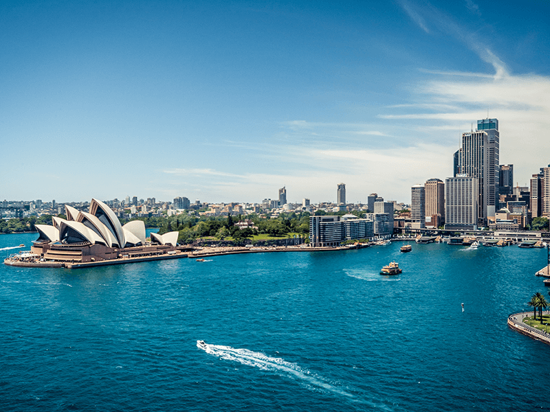 sydney opera house on sydney harbour