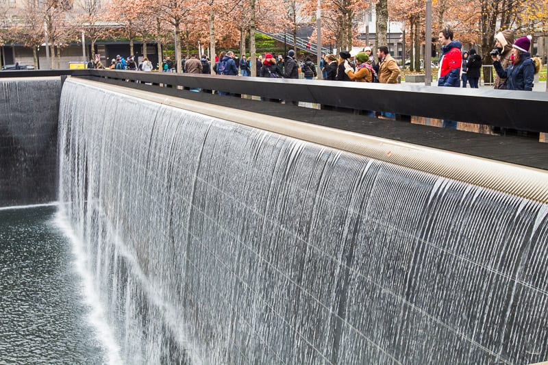 water spilling over 011 memorial