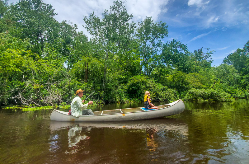 people on a canoe 