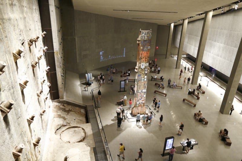 Foundation Hall the last column 911 Museum