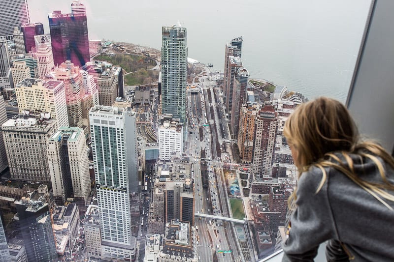 View of NYC from One World Observatory