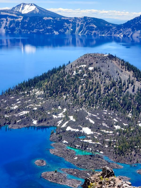 aerial view of wizard island