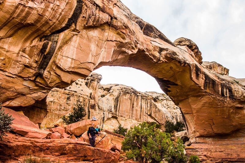 person standing in front of Hickman Bridge Hike - 