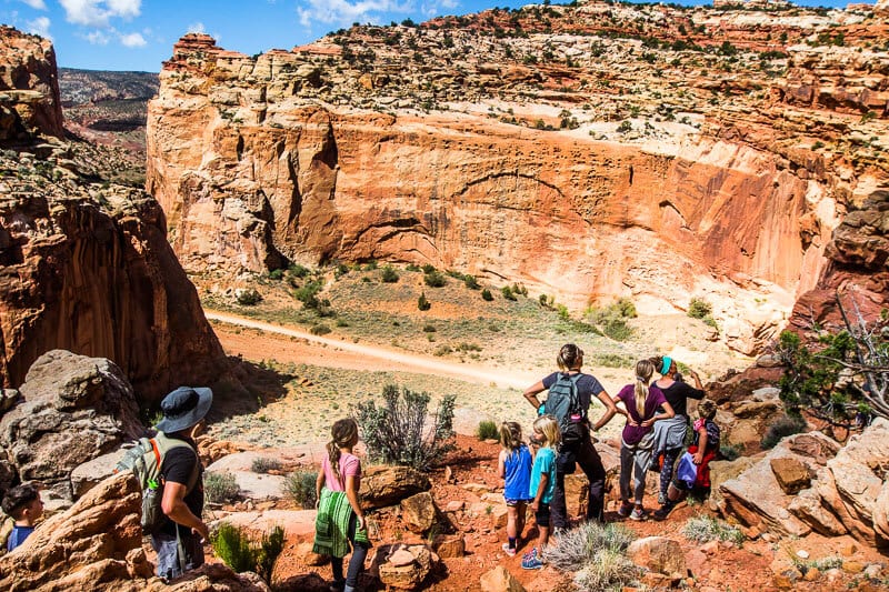 people on Cassidy Arch Trail