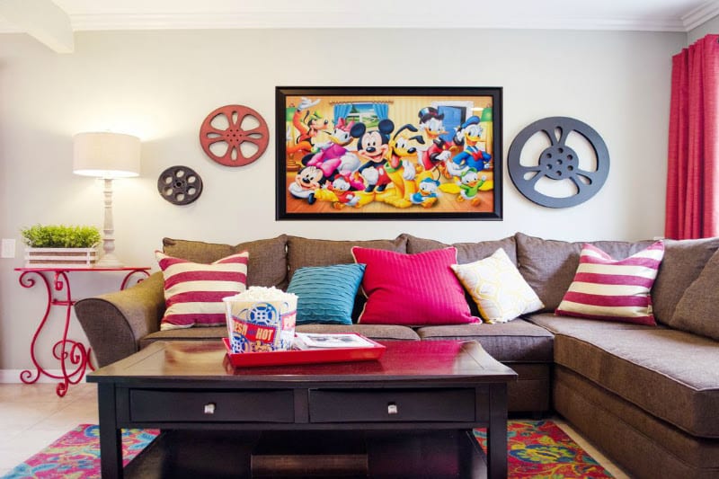 Disneyland vacation rental living room