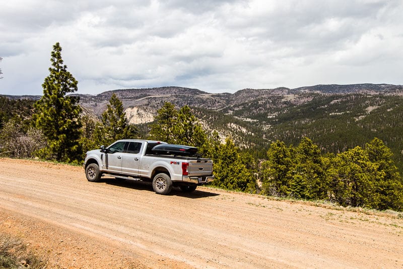 f250 on Hells Backbone Drive