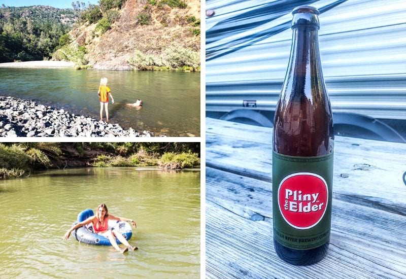 people enjoying Russian River California